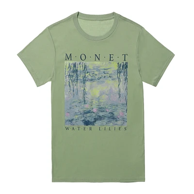 monet water lilies graphic tee