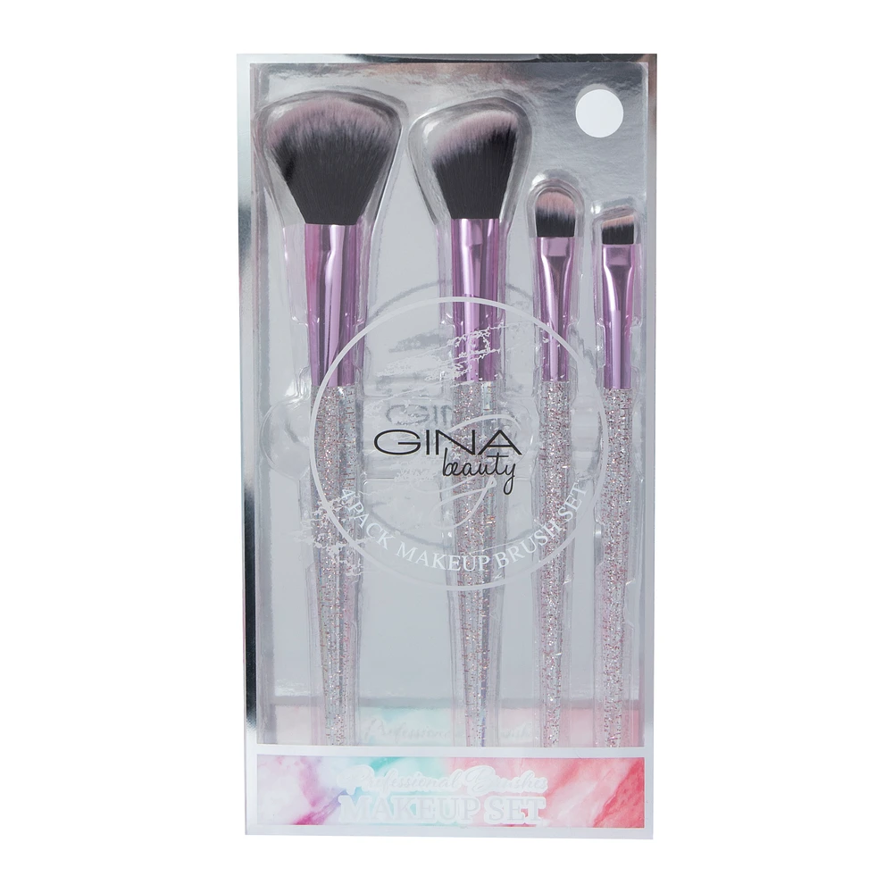 gina beauty™ makeup brush set 4-count