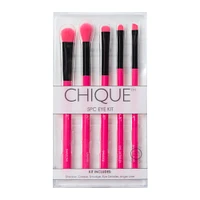 chique™ face makeup brush kit 5-count