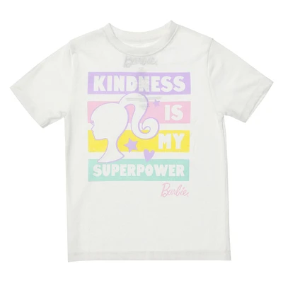 kid's barbie® ‘kindness is my superpower’ graphic tee