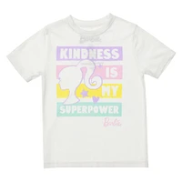 kid's barbie® ‘kindness is my superpower’ graphic tee