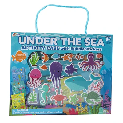 under the sea activity case with bubble stickers