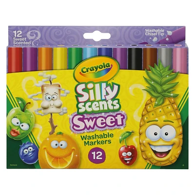 crayola® silly scents® washable markers 12-count