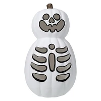 LED light up skeleton pumpkin decorations 15.35in