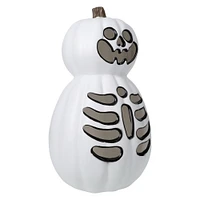 LED light up skeleton pumpkin decorations 15.35in