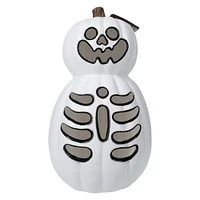 LED light up skeleton pumpkin decorations 15.35in