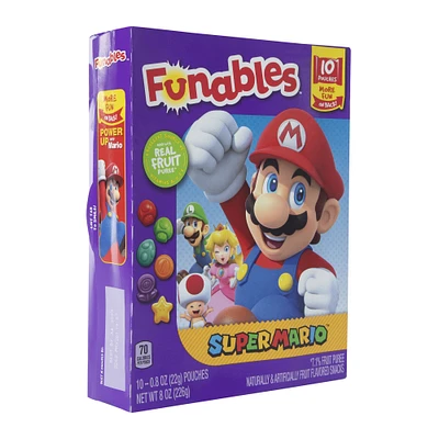funables™ super mario™  fruity snack packs 10-count