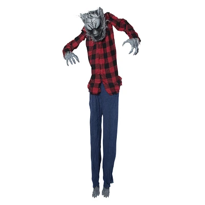 standing werewolf halloween lawn spike decoration 5ft