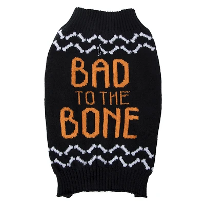 'boo' halloween pet sweater