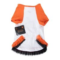 'let's go ghouls' halloween pet tutu tee