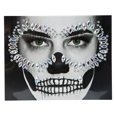 halloween costume stick-on face gems