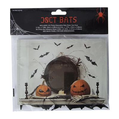 30-count halloween bats wall decor