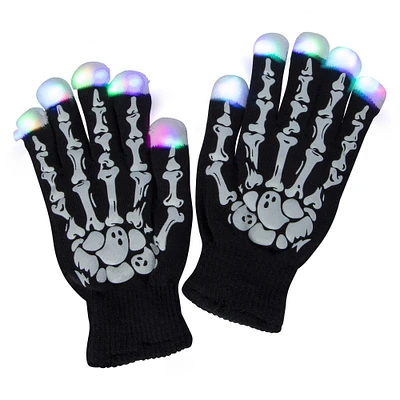 LED skeleton gloves