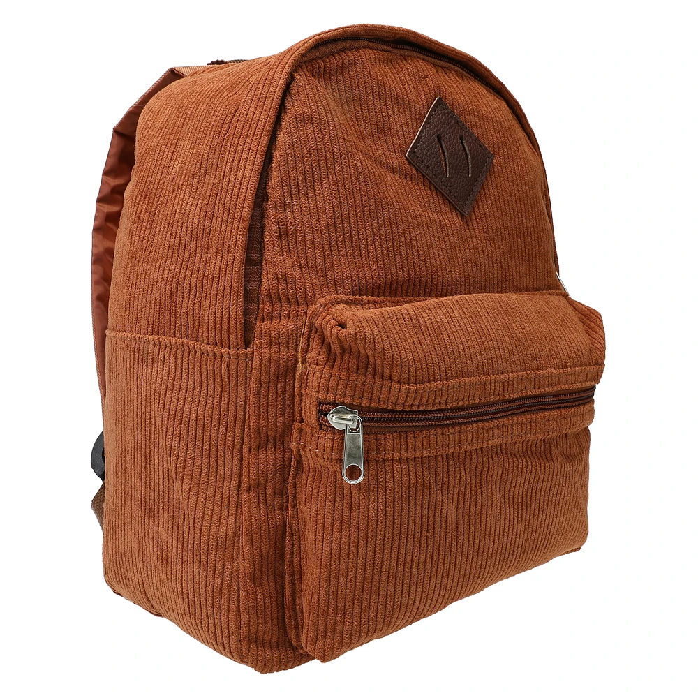 corduroy mini backpack 10in x 12in