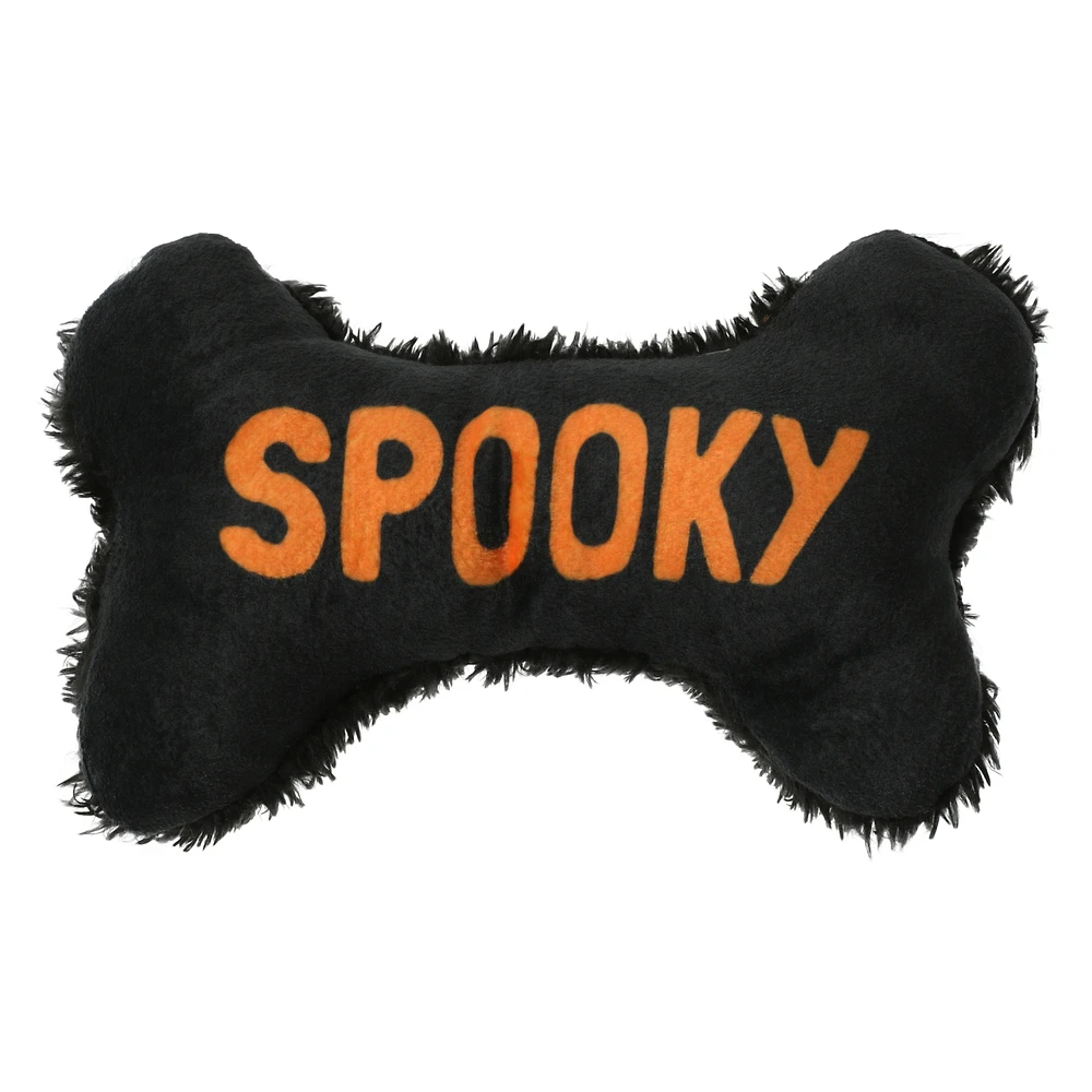 plush halloween dog bone toy