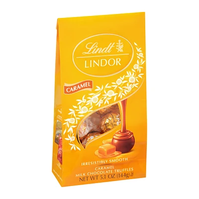 lindt® lindor caramel milk chocolate truffles 5.1oz