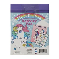 retro my little pony® activity pad with over 30 puffy stickers