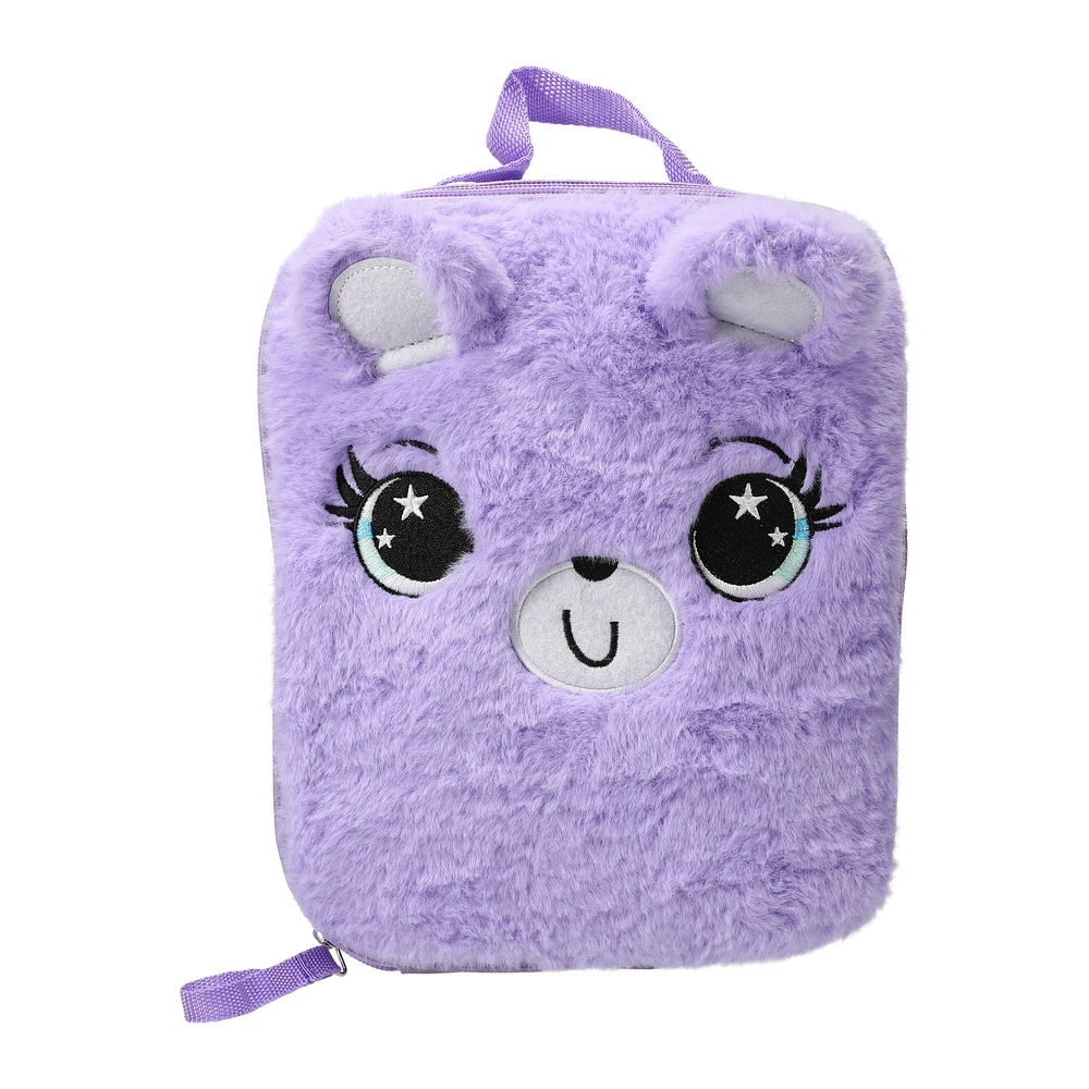 plush animal lunch bag