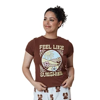 juniors ‘feel like sunshine’ graphic tee