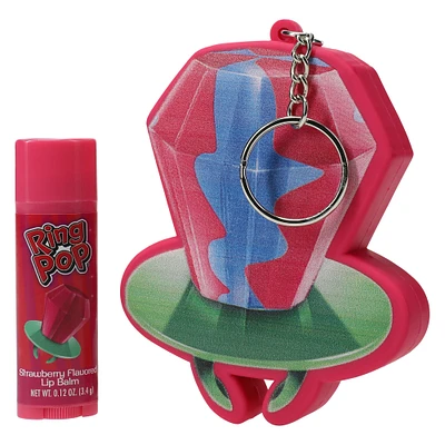 ring pop® flavored lip balm & keychain