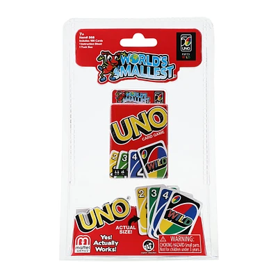 world’s smallest® uno® card game