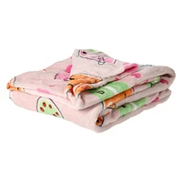 kawaii print plush blanket