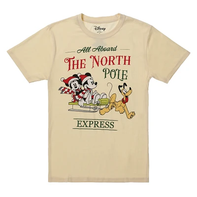 Mickey & Minnie north pole express graphic tee