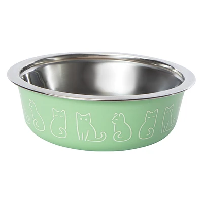 stainless steel cat bowl