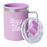 positive quote travel mug with lid 12oz