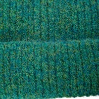 brushed rib knit beanie hat