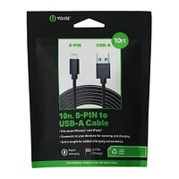 10ft 8-pin charging cable