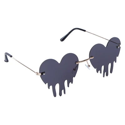 ladies drip heart sunglasses