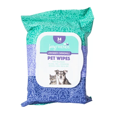 furry friends™ scented pet wipes 24-count