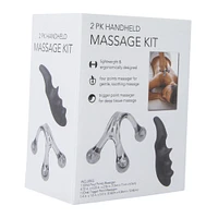 handheld massage kit 2-piece set