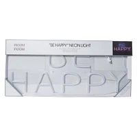 'be happy' LED neon light 27.6in