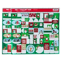 peel & stick christmas gift tags 100-count