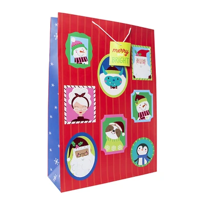 holiday vertical super jumbo gift bag 19in x 27in