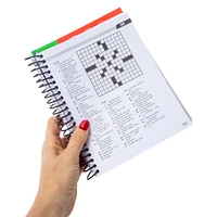 crossword puzzle book with over 200 puzzles