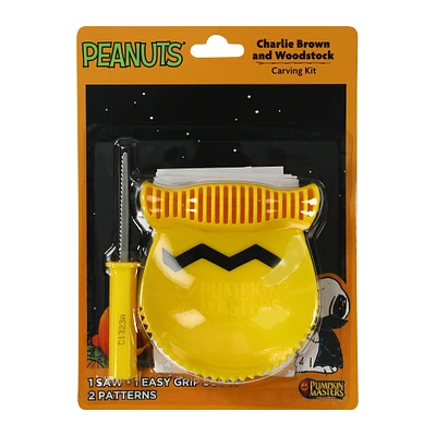 peanuts® charlie brown and woodstock pumpkin carving kit