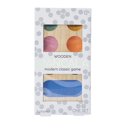 wooden mancala modern classic game