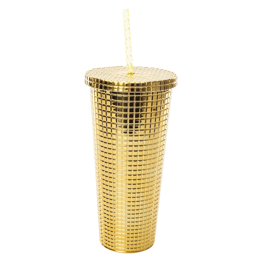 Electroplated Disco Drink Tumbler 24oz