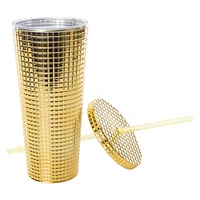 Electroplated Disco Drink Tumbler 24oz