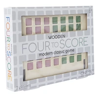 wooden four to score modern classic game