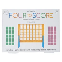 wooden four to score modern classic game