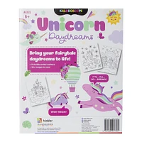 kaleidoscope unicorn daydream coloring book kit