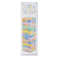 wooden tower tumble game