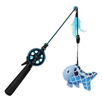 cat fishing rod toy