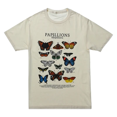 butterfly chart graphic tee