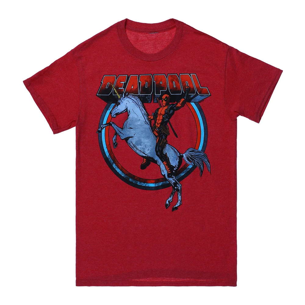 Deadpool unicorn graphic tee