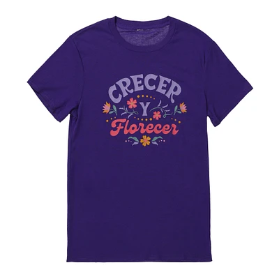 'crecer y florecer' graphic tee